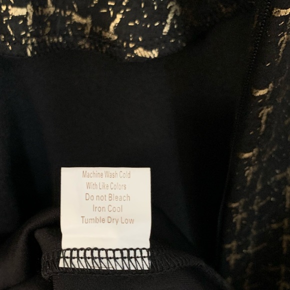 NWT Gold & Black Mini Short Sleeved Sheath Dress Size Medium by Julie Brown - Picture 13 of 13